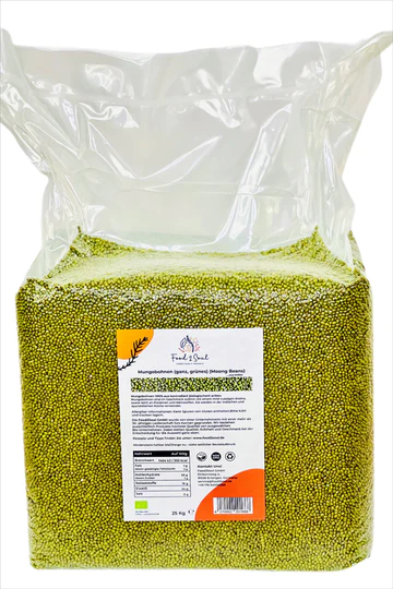 Food2Soul Unverpackt Großverpackung Bio grüne Mungobohnen